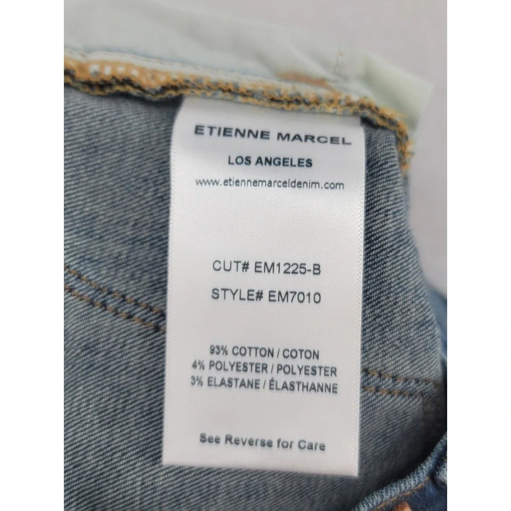 Etienne Marcel Skinny‎ Jeans 24 NWT Made in USA Zip Hem Mid Rise Stretch - Picture 6 of 6